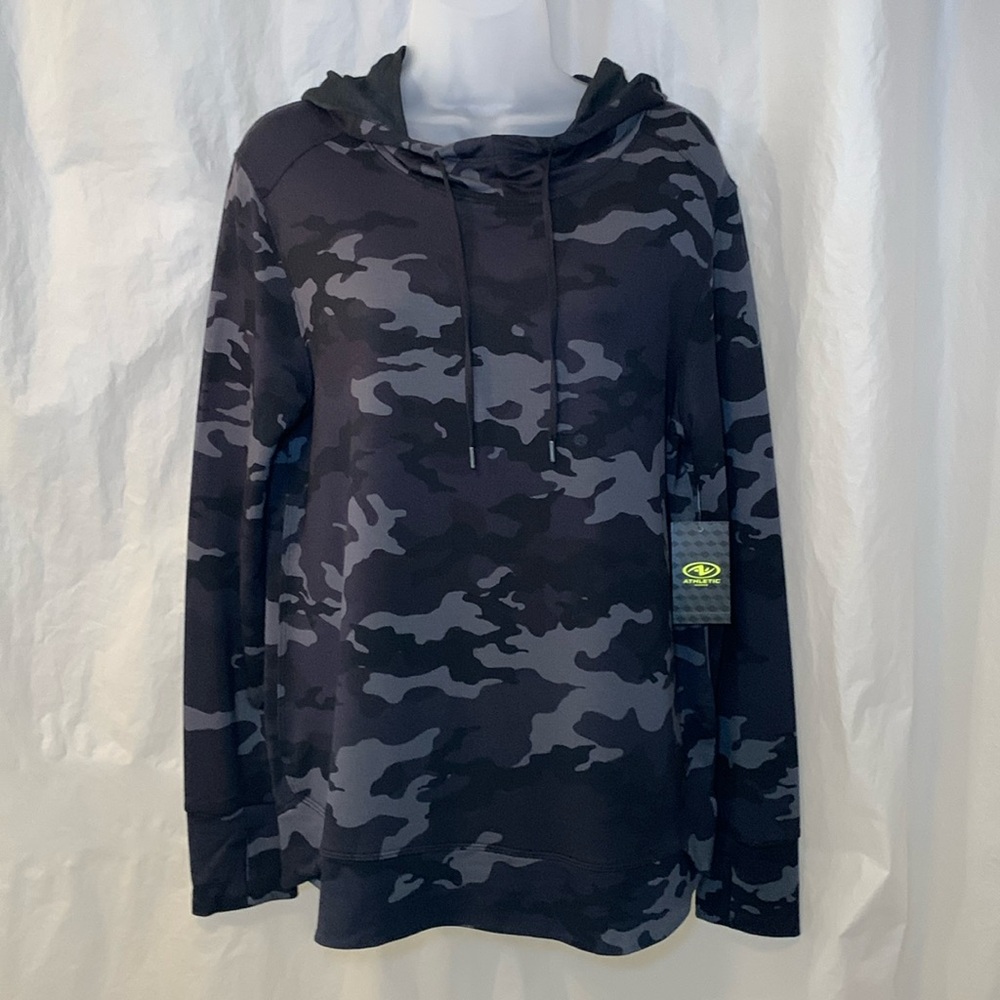 NWT M BLACK / GRAY CAMO ACTIVE Hoodie / Sweatshirt For Women